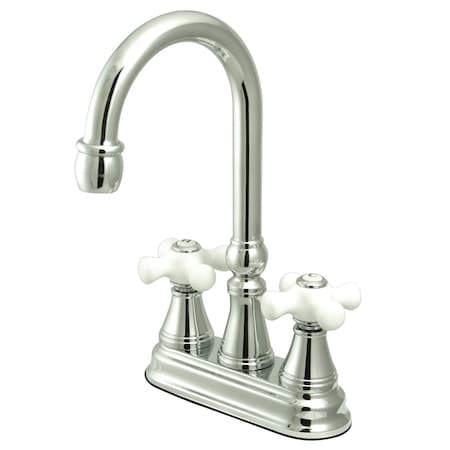 Kingston Brass Governor Bar Faucet W/out Pop-Up, Chrome KS2491PX